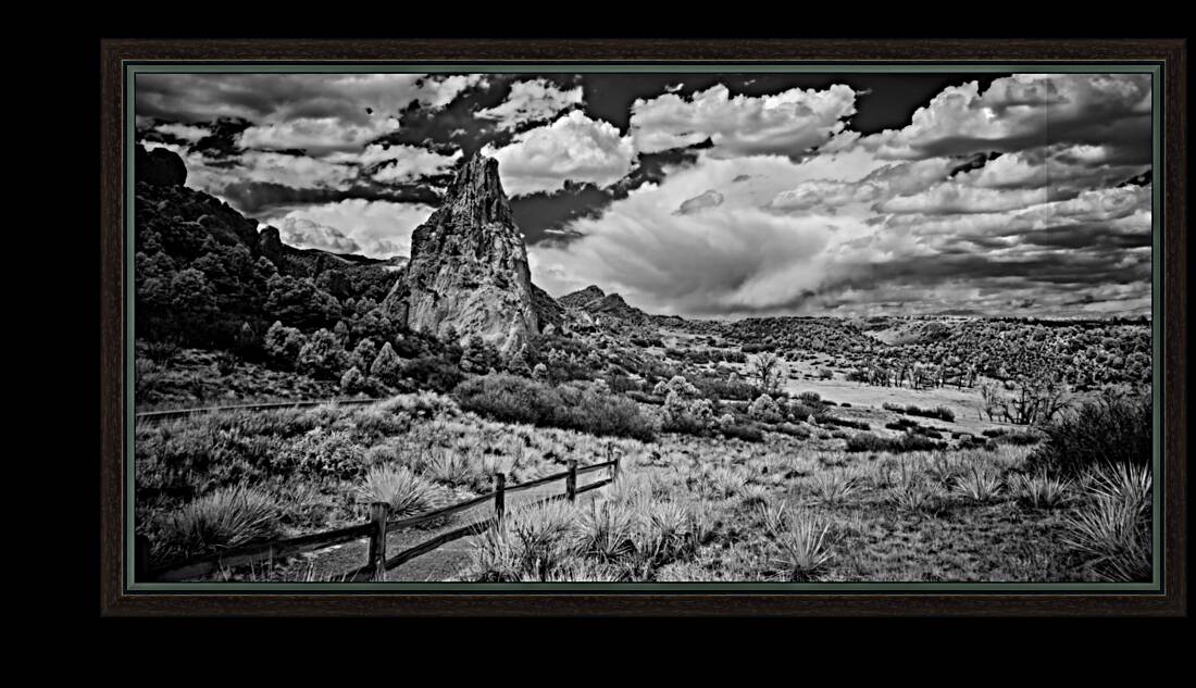 Trail to Majesty: Stormy Peaks at Garden of the Gods Reproduction