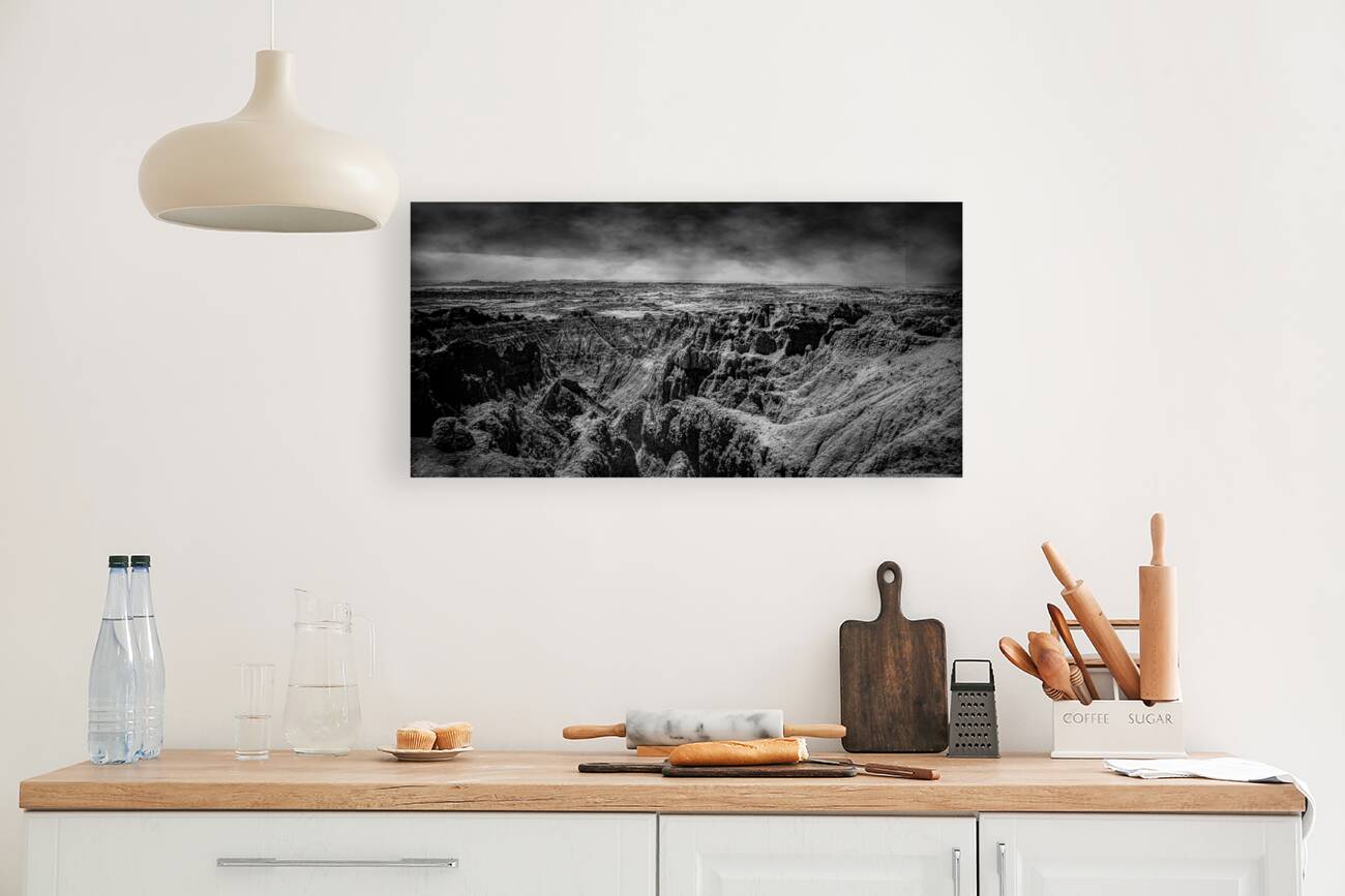 Shadows of the Earth: A Canyon Dream in the Badlands Reproduction