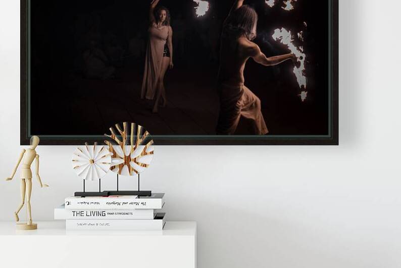 Torchlit Ballet Duo by Dream World Images