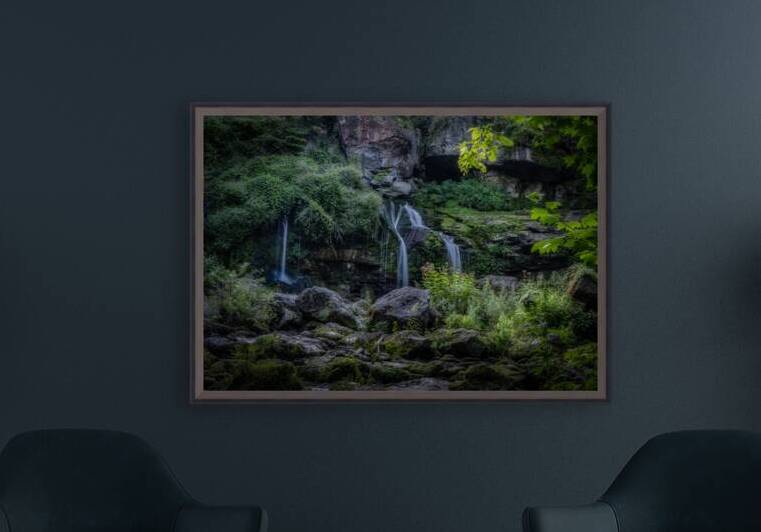 Verdant Serenity Falls by Dream World Images