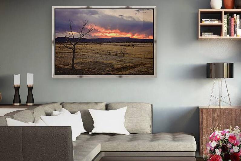 Heavens blaze: sunset symphony in Cold Beer New Mexico by Dream World Images