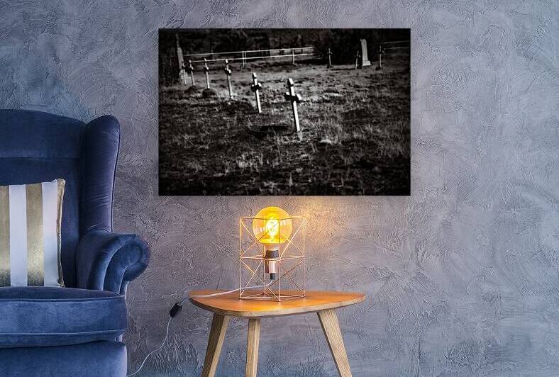 Stillness Among White Crosses by Dream World Images