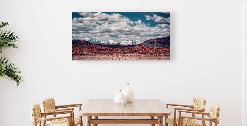 Infrared Contrast of Earth and Sky by Dream World Images