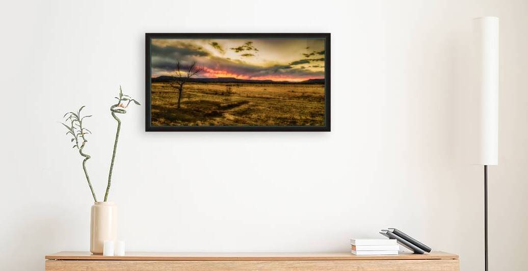 Luminescent horizons: twilights embrace in Cold Beer NM by Dream World Images