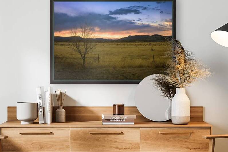 Prairie Radiance: Sunset Symphony Near Cold Beer NM by Dream World Images