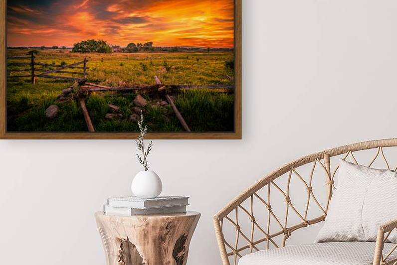 Fields of Fire: Sunset on the Codori Barn in Gettysburg by Dream World Images