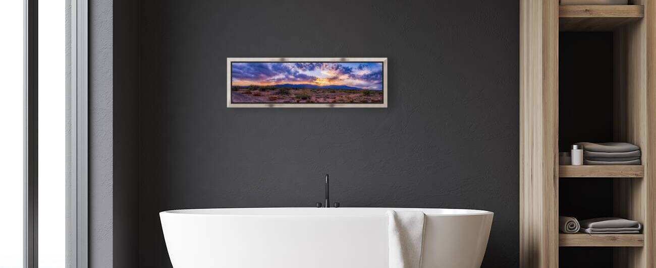 SUNSET TAPESTRY OVER ARID PLAINS by Dream World Images