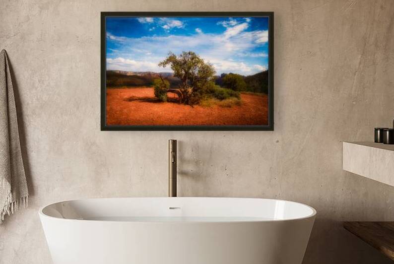 Gnarled Ode on Reddish Earth by Dream World Images