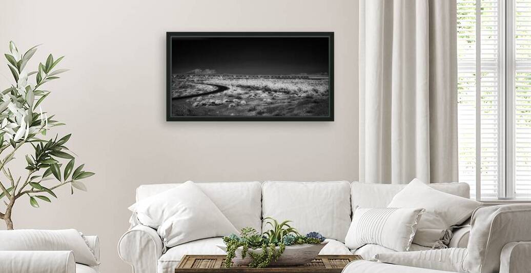 Bridge of Silence in Sunlit Desert by Dream World Images