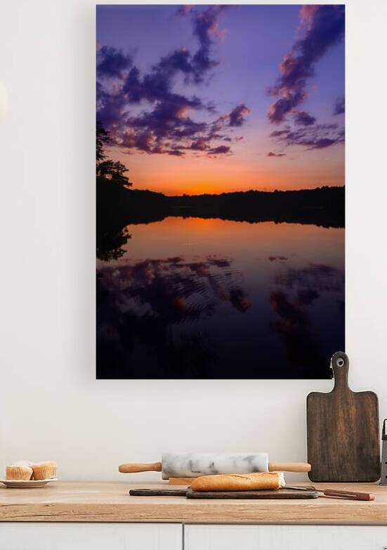 Enchanted Horizon: Capturing the Magic of Sunset at Killens Pond by Dream World Images