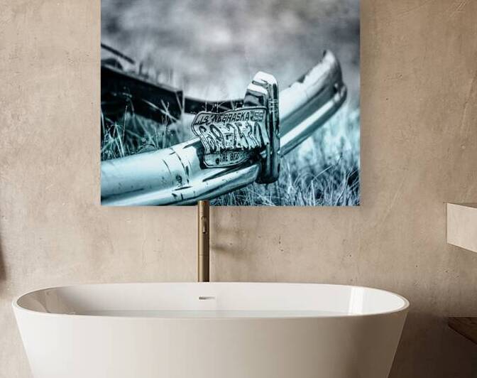 Rustic Relic   Blue Plate by Dream World Images