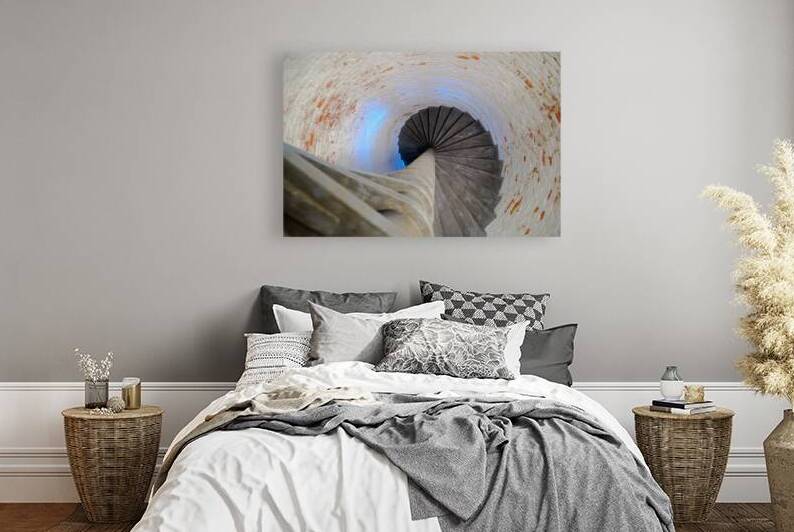 Echoes of Light in a Timeworn Spiral by Dream World Images