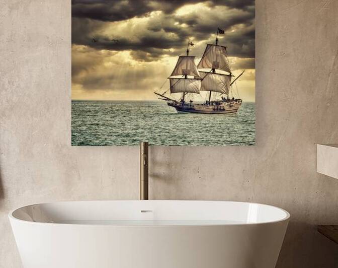 Maritime Marvel: Witnessing a Historic Tall Ship Arrival During  by Dream World Images