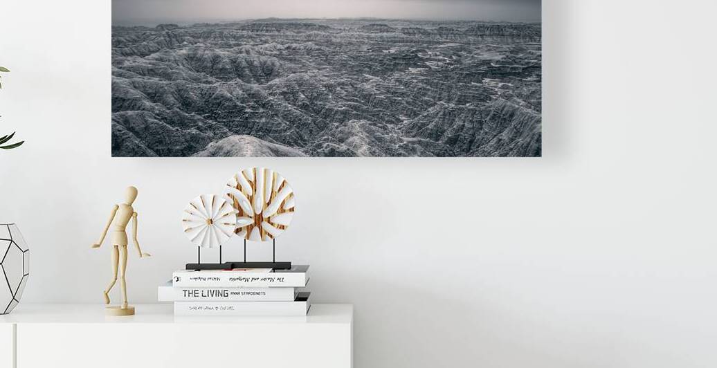 Shadows of the Earth: Ghostly Vista of the Badlands by Dream World Images