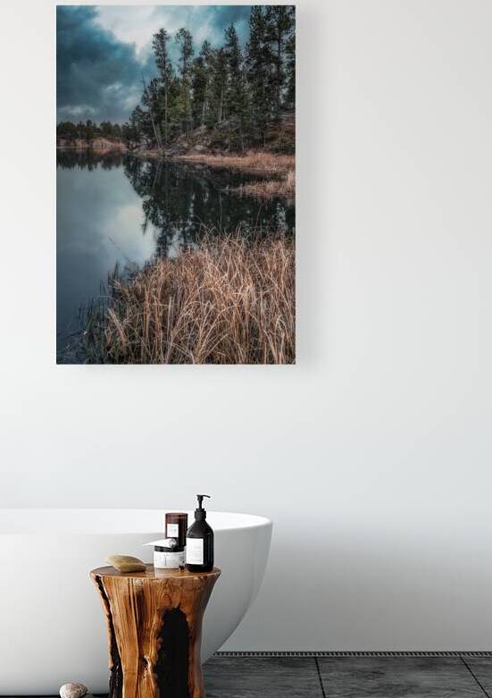 Embracing Natures Drama: Legion Lakes Moody Beauty in South Da by Dream World Images