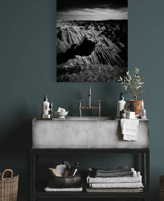 Shadows of the Earth: A Shadowy Ethereal Dance in the Badlands by Dream World Images