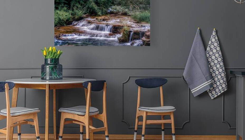 Tranquil Cascades: A Quaint Ducks Tale Upstream from Niagara Falls by Dream World Images