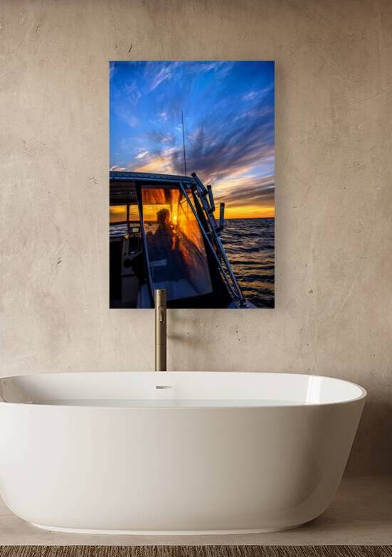 Golden Horizons: A Birthday Boat Ride with Wet Net Charters by Dream World Images