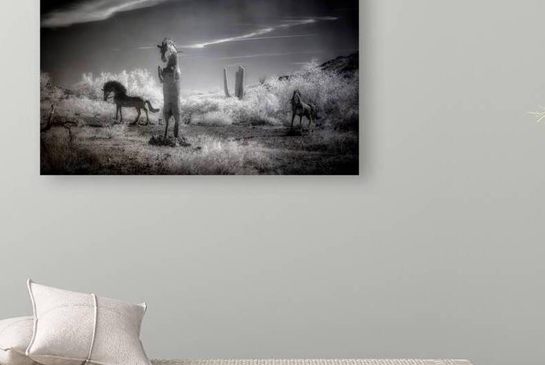 Desert Ballet of Metallic Steeds by Dream World Images