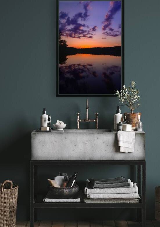 Enchanted Horizon: Capturing the Magic of Sunset at Killens Pond by Dream World Images