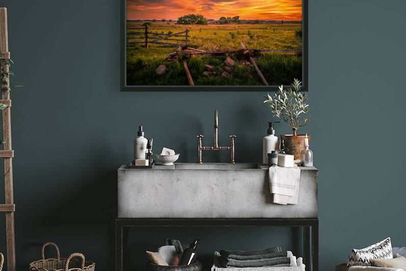 Fields of Fire: Sunset on the Codori Barn in Gettysburg by Dream World Images