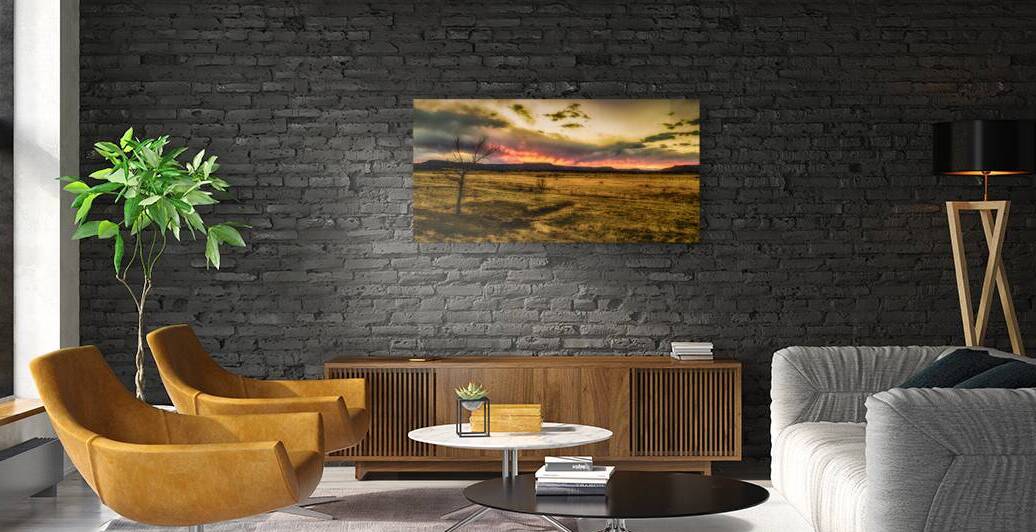 Luminescent Horizons: Twilights Embrace in Cold Beer New Mexic by Dream World Images