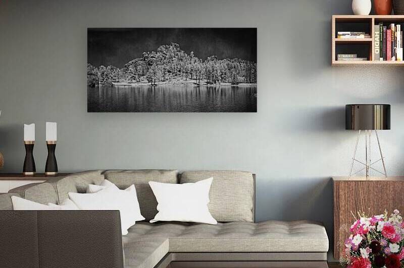 Mystic Shores: A Sylvan Lake Symphony by Dream World Images