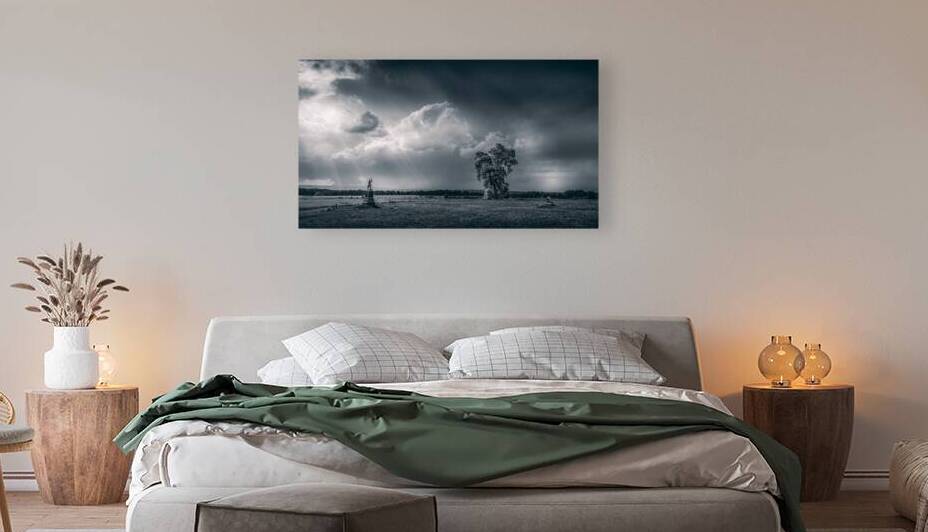 Majestic Tranquility: A Storm at the Angle in Gettysburg by Dream World Images