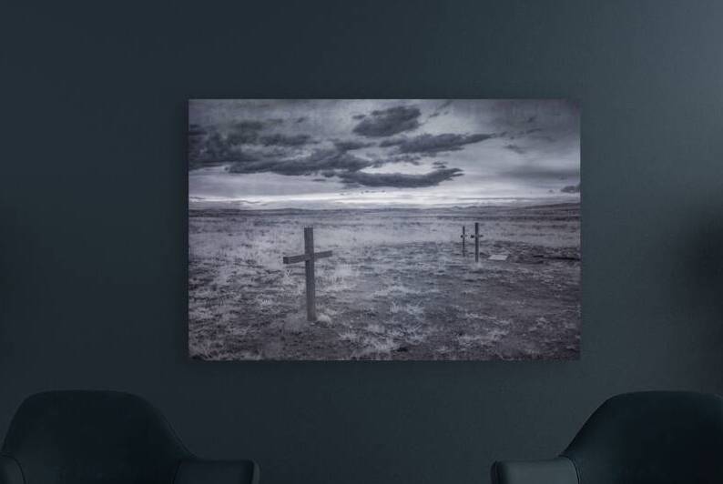Silent Crosses: Fort Laramie Wyoming by Dream World Images