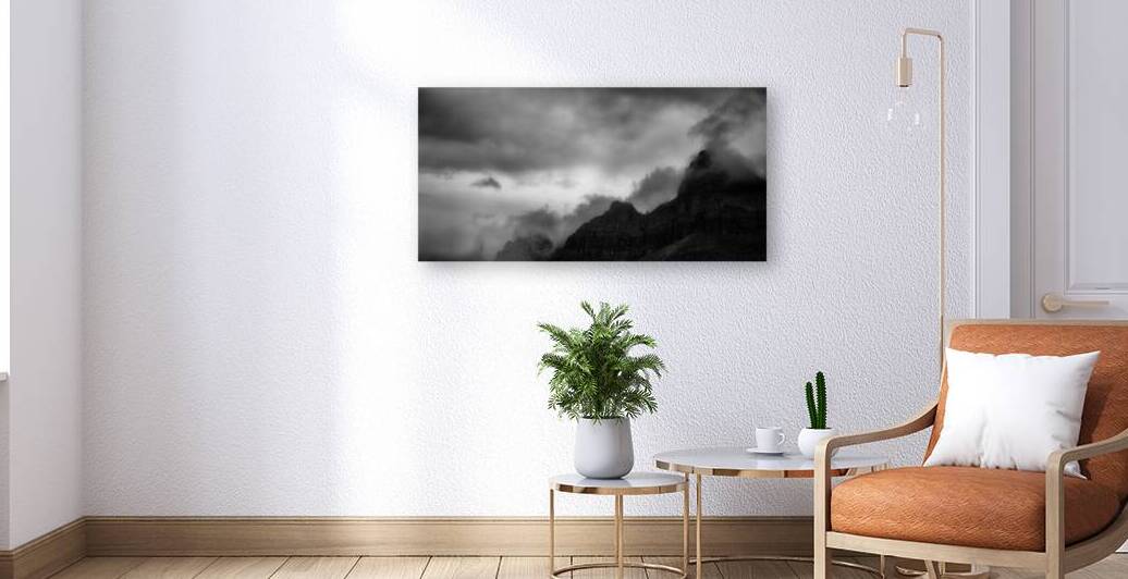 Storm Veiled Peaks by Dream World Images