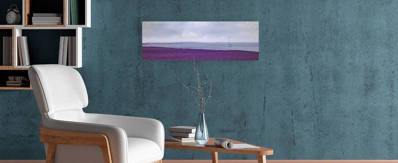 Misty Maritime Charm: A Rainy Day Sailboat Sojourn in Saint Mary by Dream World Images