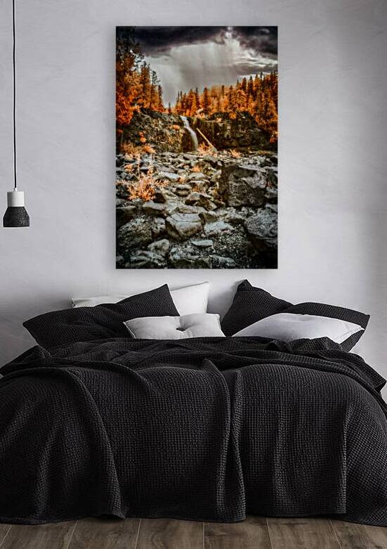 Autumn Fire and Falling Water by Dream World Images