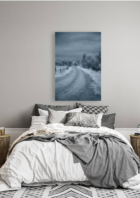 Solitary Trails: Wyoming Farm Lane Wanderlust by Dream World Images