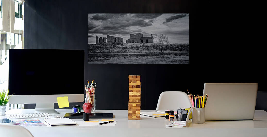 Shadows of History: Fort Laramie Ruins by Dream World Images