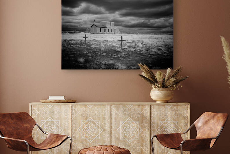 Fort Laramie Church Cemetery by Dream World Images