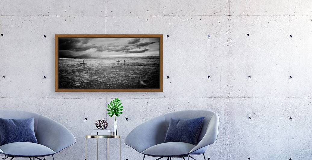 Silent Crosses: Fort Laramie Cemetery by Dream World Images