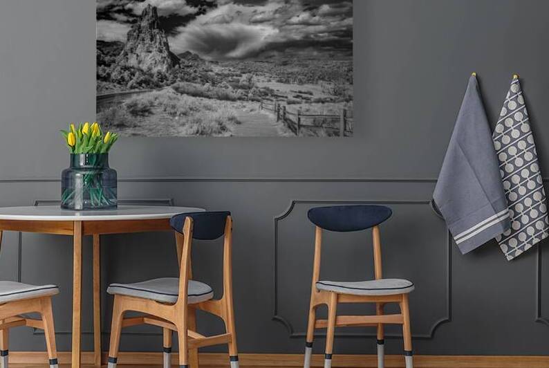 Trail to Majesty: A Stormy Garden Walk by Dream World Images