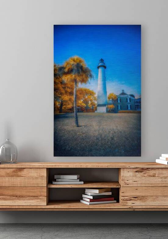 Whispers of Light: False Autumn Lighthouse by Dream World Images