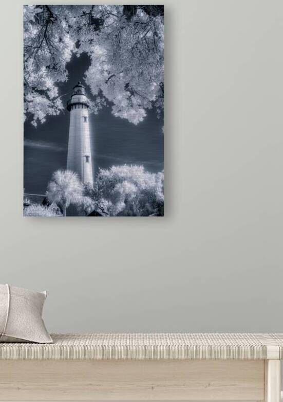Whispers of Light: Saint Simons Island Lighthouse Unveiled in Invisible Hues by Dream World Images