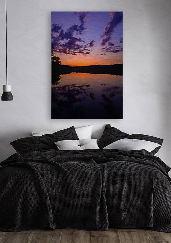 Enchanted Horizon: Capturing the Magic of Sunset at Killens Pond by Dream World Images