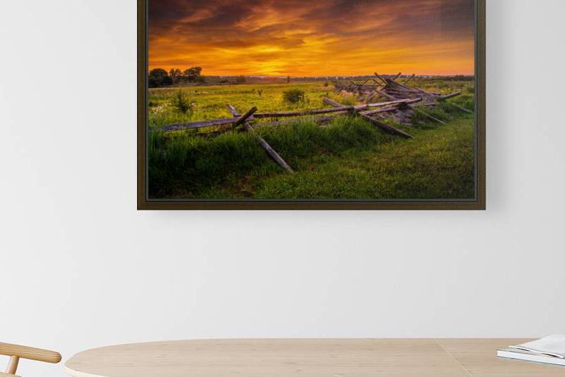 Fenceline Sunset by Dream World Images