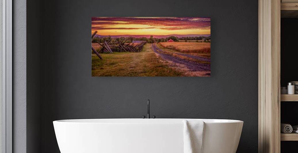 Sunset on the Farm by Dream World Images