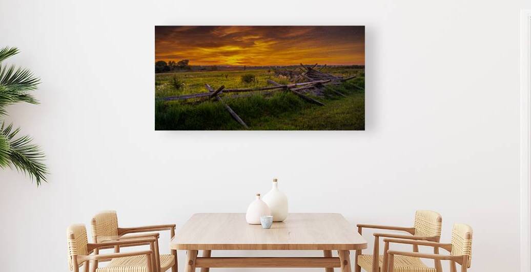 Fenceline Sunset by Dream World Images