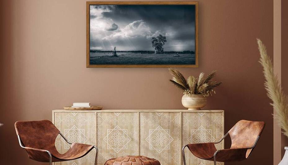 Majestic Tranquility: A Storm at the Angle in Gettysburg by Dream World Images
