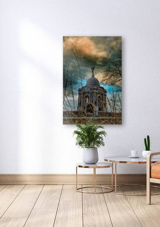 Storms of Remembrance: An Ominous Storm over the Pennsylvania Monument in Gettysburg by Dream World Images