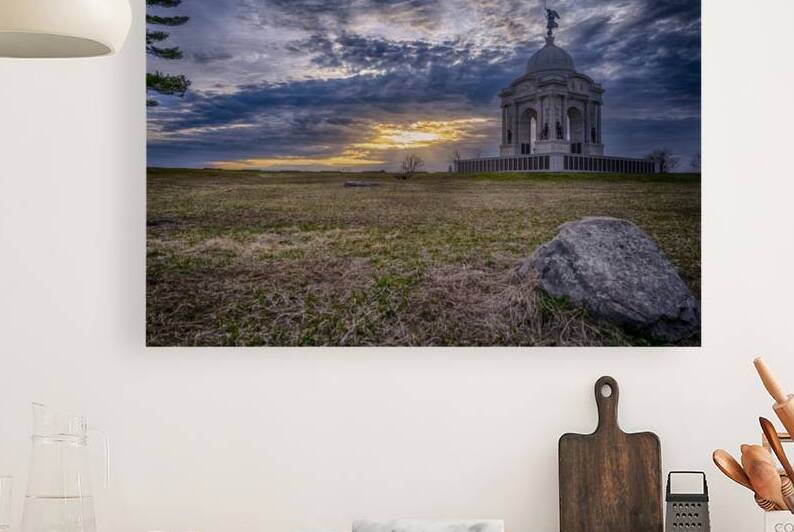 Monumental Grace: Pennsylvania Sunset in Gettysburg by Dream World Images