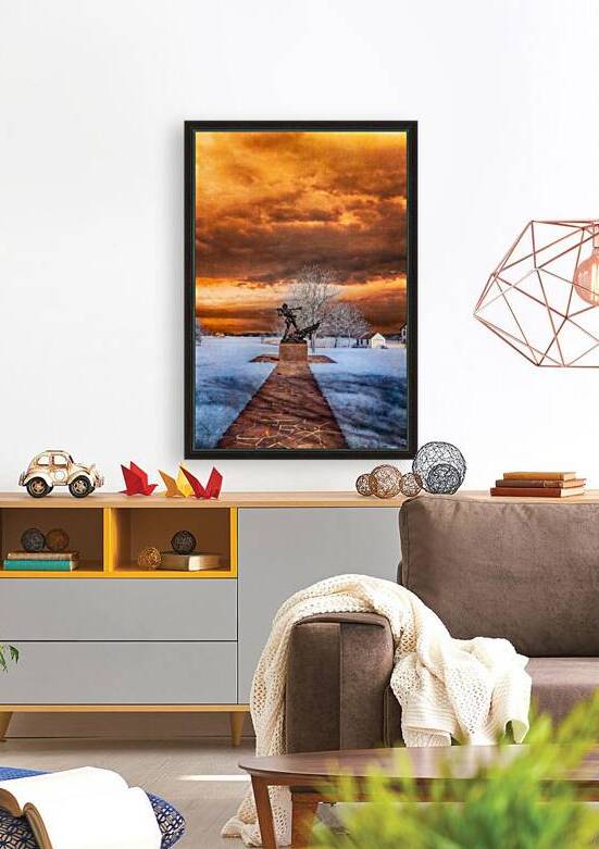 Stormy Determination: Mississippi Monument at Gettysburg by Dream World Images