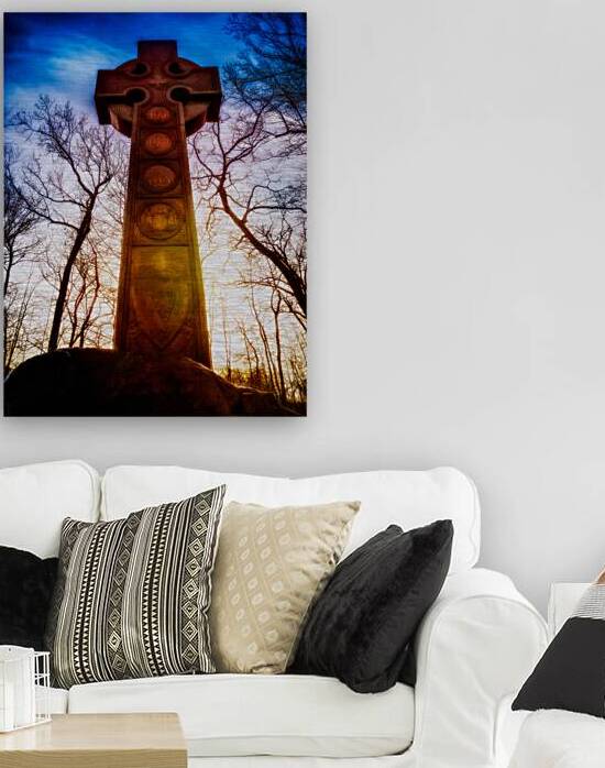 Majestic Celtic Cross: A Symbol of Serenity and Tradition by Dream World Images