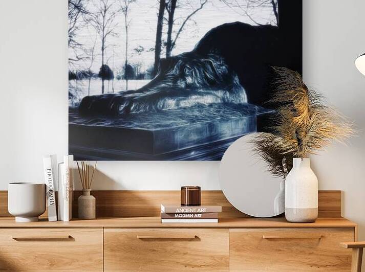 Guardian of Valor: The Irish Wolfhound Sculpture at Gettysburg by Dream World Images