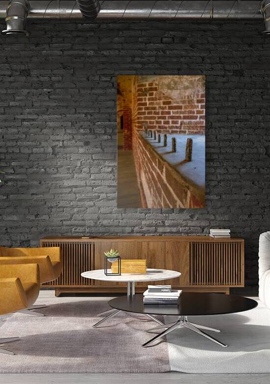 Forgotten Fortitude: Weathered Bars in Fort Macon by Dream World Images